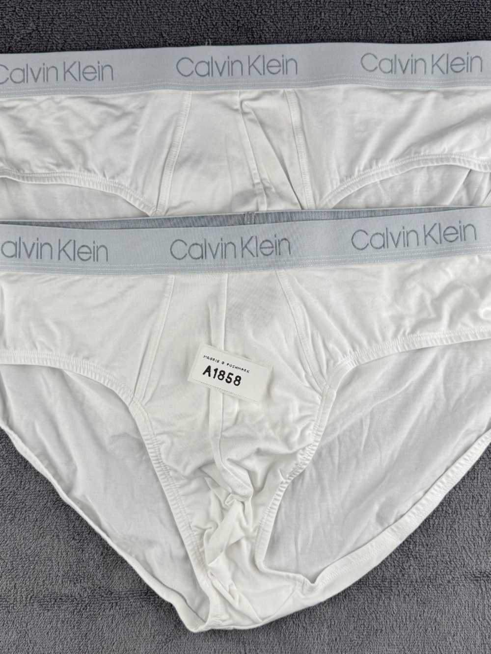 Calvin Klein men's pima cotton hip briefs - 2 pair - no package - Picture 3 of 3